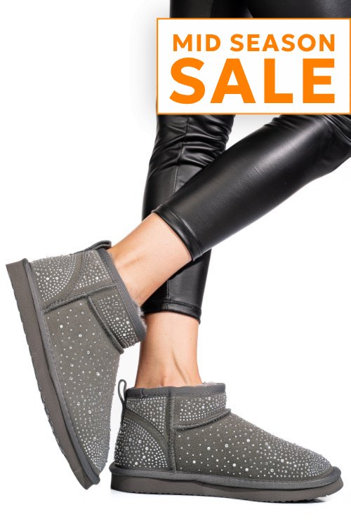Cizme gri piele naturala 0s77954