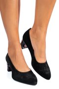 PANTOFI NEGRU PICASSO PIELE NATURALA INTOARSA 1S77500