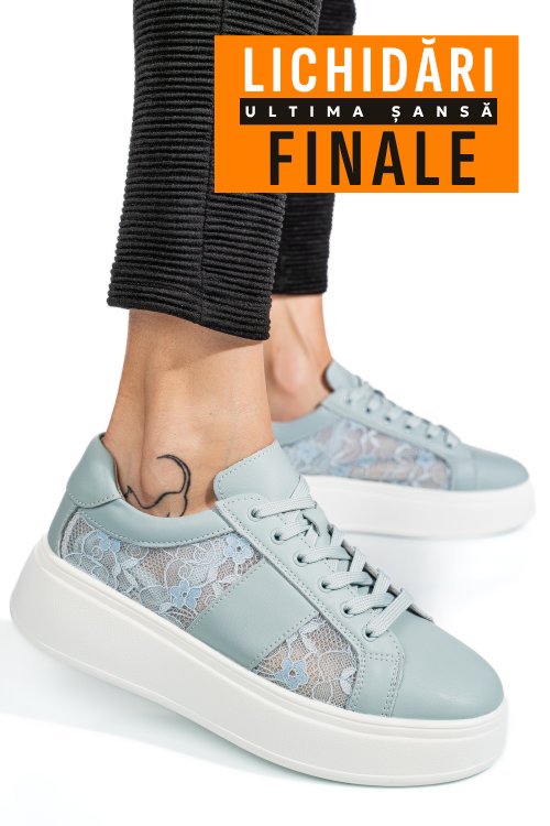 Pantofi sport light blue piele naturala fsp001-848