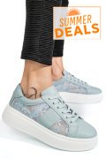 PANTOFI SPORT LIGHT BLUE PIELE NATURALA FSP001-848