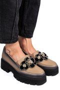 MOCASINI TAUPE PIELE NATURALA 2S7723