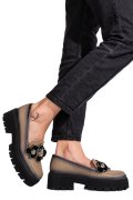 MOCASINI TAUPE PIELE NATURALA 2S7723