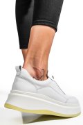 PANTOFI SPORT ALBI PIELE NATURALA FSP002293