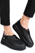 PANTOFI SPORT NEGRI PIELE NATURALA TSP9008