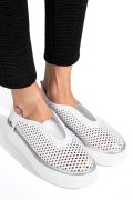 PANTOFI SPORT ALBI PIELE NATURALA TSP9008
