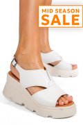SANDALE ALBE PIELE NATURALA YS7714
