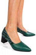 PANTOFI VERZI PIELE NATURALA 5S77602-II