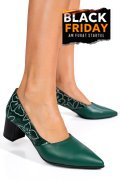 PANTOFI VERZI PIELE NATURALA 5S77602-II