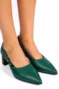 PANTOFI VERZI PIELE NATURALA 5S77602-II