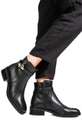 GHETE NEGRE PIELE NATURALA VB224207