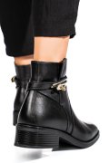 GHETE NEGRE PIELE NATURALA VB224207