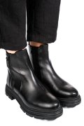 GHETE NEGRE PIELE NATURALA VB254209