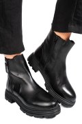 GHETE NEGRE PIELE NATURALA VB254209