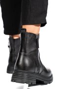 GHETE NEGRE PIELE NATURALA VB254209