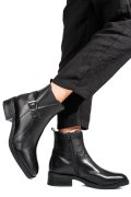 GHETE NEGRE PIELE NATURALA VB224203