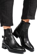 GHETE NEGRE PIELE NATURALA VB224203