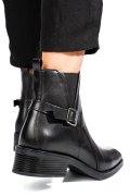 GHETE NEGRE PIELE NATURALA VB224203