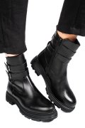 GHETE NEGRE PIELE NATURALA VB254204
