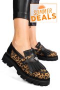 MOCASINI DAMA PIELE NATURALA BLACK LEO 3S7795