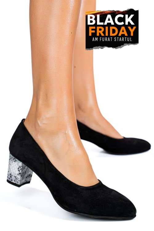 Pantofi negru snk piele naturala inoarsa mosa