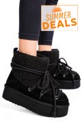 CIZME NEGRE PIELE NATURALA INTOARSA 1S77265
