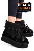 CIZME NEGRE PIELE NATURALA INTOARSA 1S77265