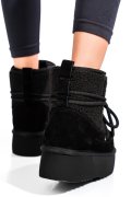 CIZME NEGRE PIELE NATURALA INTOARSA 1S77265