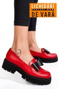 MOCASINI ROSII PIELE NATURALA 2S77115