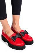 MOCASINI ROSII PIELE NATURALA 2S77115