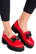 MOCASINI ROSII PIELE NATURALA 2S77115