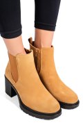 BOTINE MARO PIELE NATURALA INTOARSA 3S7756