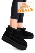 CIZME NEGRE PIELE NATURALA INTOARSA 1S77262
