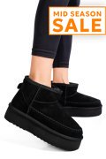 CIZME NEGRE PIELE NATURALA INTOARSA 1S77262
