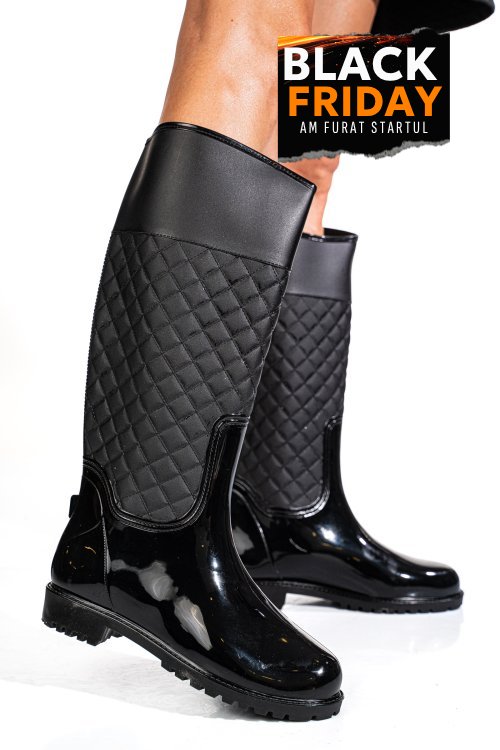 Cizme de ploaie black 9s7709