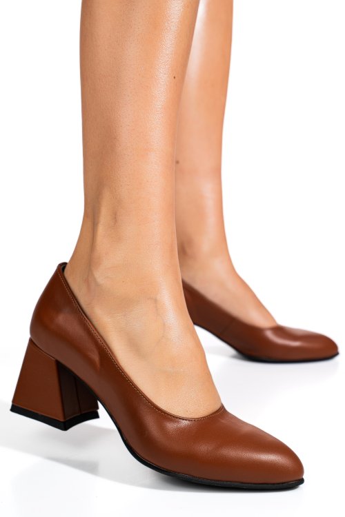 Pantofi maro piele naturala 5s77003