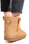 GHETE DAMA IMBLANITE PIELE NATURALA INTOARSA MARO 1S77202