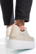PANTOFI SPORT BEJ PIELE NATURALA 4S7784