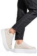 PANTOFI SPORT BEJ PIELE NATURALA 4S7784