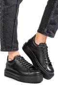 PANTOFI SPORT NEGRI PIELE NATURALA 4S7784