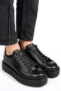 PANTOFI SPORT NEGRI PIELE NATURALA 4S7784