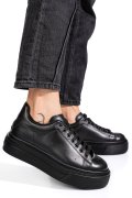 PANTOFI SPORT NEGRI PIELE NATURALA 4S7784