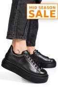 PANTOFI SPORT NEGRI PIELE NATURALA 4S7784