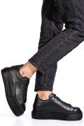 PANTOFI SPORT NEGRI PIELE NATURALA 4S7784