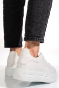PANTOFI SPORT ALBI PIELE NATURALA 4S7784