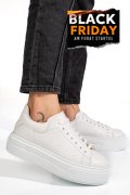 PANTOFI SPORT ALBI PIELE NATURALA 4S7784