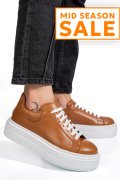 PANTOFI SPORT MARO DESCHIS PIELE NATURALA 4S7784