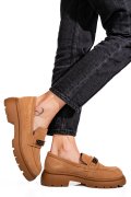 MOCASINI CAMEL PIELE NATURALA INTOARSA IS77440