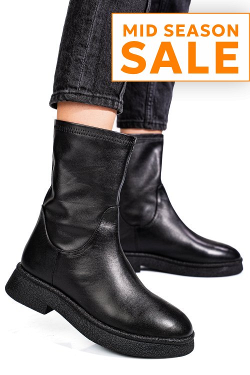 Ghete negre piele naturala 1s771838