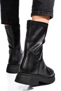 GHETE NEGRE PIELE NATURALA 1S771838