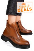 GHETE DAMA IMBLANITE PIELE NATURALA MARO DESCHIS 4S7723